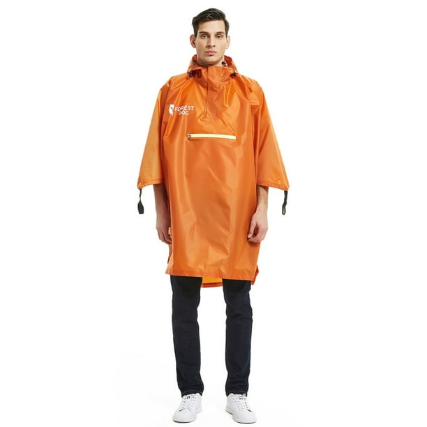 Adult Hiking Rain Poncho Waterproof Clothing Camping